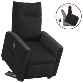 Sillón reclinable elevable tela negro en Sillones | Comprar online en Foru.es