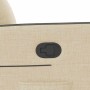 Sillón reclinable elevable de tela color crema en Sillones | Comprar online en Foru.es