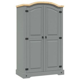 Armario madera de pino Mexicano estilo Corona gris 2 Puertas en Armarios roperos | Comprar online en Foru.es