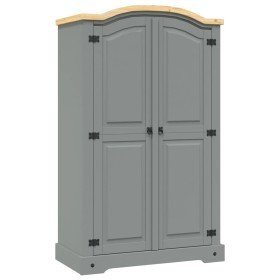 Armario madera de pino Mexicano estilo Corona gris 2 Puertas en Armarios roperos | Comprar online en Foru.es