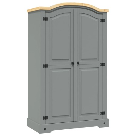 Armario madera de pino Mexicano estilo Corona gris 2 Puertas en Armarios roperos | Comprar online en Foru.es