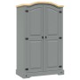 Armario madera de pino Mexicano estilo Corona gris 2 Puertas en Armarios roperos | Comprar online en Foru.es