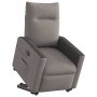 Sillón reclinable elevable tela gris taupe en Sillones | Comprar online en Foru.es