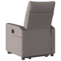 Sillón reclinable elevable tela gris taupe en Sillones | Comprar online en Foru.es