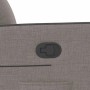 Sillón reclinable elevable tela gris taupe en Sillones | Comprar online en Foru.es