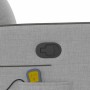Sillón de masaje reclinable de pie de tela gris nube en Sillones | Comprar online en Foru.es
