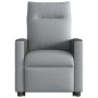 Sillón de masaje reclinable de pie de tela gris claro en Sillones | Comprar online en Foru.es