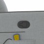 Sillón de masaje reclinable de pie de tela gris claro en Sillones | Comprar online en Foru.es