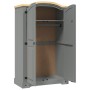 Armario madera de pino Mexicano estilo Corona gris 2 Puertas en Armarios roperos | Comprar online en Foru.es