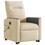Silla de masaje reclinable de pie de tela color crema en Sillones | Comprar online en Foru.es