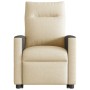 Silla de masaje reclinable de pie de tela color crema en Sillones | Comprar online en Foru.es