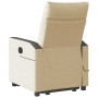 Silla de masaje reclinable de pie de tela color crema en Sillones | Comprar online en Foru.es
