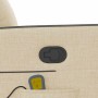 Silla de masaje reclinable de pie de tela color crema en Sillones | Comprar online en Foru.es