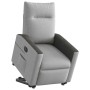 Sillón eléctrico reclinable elevable de tela gris nube en Sillones | Comprar online en Foru.es