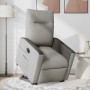 Sillón eléctrico reclinable elevable de tela gris nube en Sillones | Comprar online en Foru.es