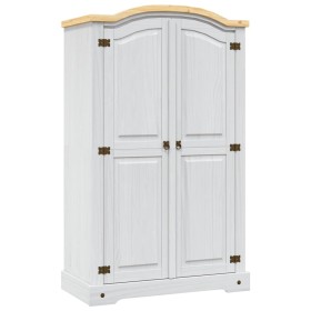 Armario madera de pino Mexicano estilo Corona blanco 2 puertas en Armarios roperos | Comprar online en Foru.es