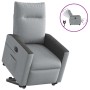 Sillón eléctrico reclinable elevable de tela gris claro en Sillones | Comprar online en Foru.es