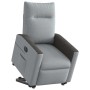 Sillón eléctrico reclinable elevable de tela gris claro en Sillones | Comprar online en Foru.es