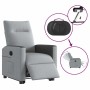 Sillón eléctrico reclinable elevable de tela gris claro en Sillones | Comprar online en Foru.es