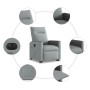 Sillón eléctrico reclinable elevable de tela gris claro en Sillones | Comprar online en Foru.es