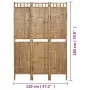 Biombo divisor de 3 paneles 120x180 cm de vidaXL, Divisores de ambientes - Ref: Foro24-341748, Precio: 101,83 €, Descuento: %