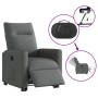 Sillón eléctrico reclinable elevable de tela gris oscuro en Sillones | Comprar online en Foru.es