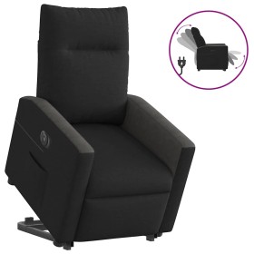 Sillón eléctrico reclinable elevable de tela negro en Sillones | Comprar online en Foru.es