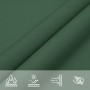 Toldo de vela cuadrado tela Oxford verde oscuro 5x5 m en Sombrillas | Comprar online en Foru.es