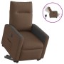 Sillón eléctrico reclinable elevable de tela marrón en Sillones | Comprar online en Foru.es