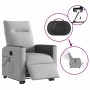Sillón de masaje eléctrico reclinable elevable tela gris nube en Sillones | Comprar online en Foru.es