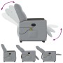 Sillón de masaje eléctrico reclinable elevable tela gris claro en Sillones | Comprar online en Foru.es