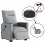 Sillón de masaje eléctrico reclinable elevable tela gris claro en Sillones | Comprar online en Foru.es