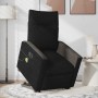 Sillón de masaje eléctrico reclinable elevable tela negro en Sillones | Comprar online en Foru.es