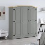 Armario madera de pino Mexicano estilo Corona gris 3 puertas en Armarios roperos | Comprar online en Foru.es