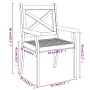 Sillas de comedor de jardín 4 uds madera maciza de acacia de vidaXL, Sillas de jardín - Ref: Foro24-3098660, Precio: 274,73 €...