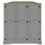Armario madera de pino Mexicano estilo Corona gris 3 puertas en Armarios roperos | Comprar online en Foru.es