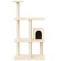 Rascador para gatos con postes de sisal color crema 119 cm de vidaXL, Mobiliario para gatos - Ref: Foro24-171518, Precio: 46,...