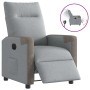 Sillón reclinable eléctrico tela gris claro en Sillones | Comprar online en Foru.es