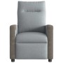 Sillón reclinable eléctrico tela gris claro en Sillones | Comprar online en Foru.es