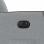 Sillón reclinable eléctrico tela gris claro en Sillones | Comprar online en Foru.es