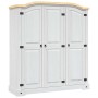 Armario madera de pino Mexicano estilo Corona blanco 3 puertas en Armarios roperos | Comprar online en Foru.es