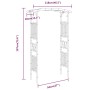Arco para rosas de bambú 118x40x187 cm de vidaXL, Pérgolas, arcos y enrejados de jardín - Ref: Foro24-341746, Precio: 146,85 ...