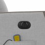 Sillón reclinable de masaje eléctrico tela gris nube en Sillones | Comprar online en Foru.es