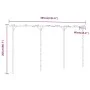 Pérgola de bambú 385x40x205 cm de vidaXL, Pérgolas, arcos y enrejados de jardín - Ref: Foro24-341747, Precio: 91,16 €, Descue...
