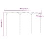Pérgola de bambú 385x40x205 cm de vidaXL, Pérgolas, arcos y enrejados de jardín - Ref: Foro24-341747, Precio: 93,57 €, Descue...