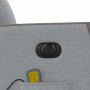 Sillón reclinable de masaje eléctrico tela gris claro en Sillones | Comprar online en Foru.es