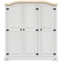 Armario madera de pino Mexicano estilo Corona blanco 3 puertas en Armarios roperos | Comprar online en Foru.es