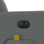 Sillón reclinable de masaje eléctrico tela gris oscuro en Sillones | Comprar online en Foru.es
