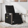 Sillón reclinable de masaje eléctrico tela negro en Sillones | Comprar online en Foru.es