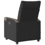 Sillón reclinable de masaje eléctrico tela negro en Sillones | Comprar online en Foru.es